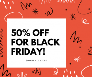 Banner promocional de Black Friday.